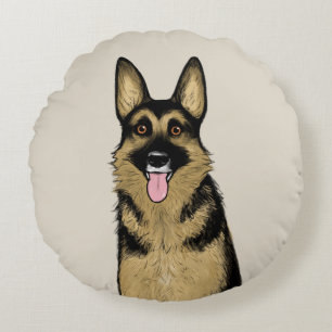 Tysk Shepherd Hund Ursprunglig djurart Rund Kudde