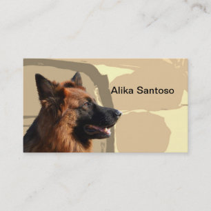 Tysk Shepherd Hund Visitkort