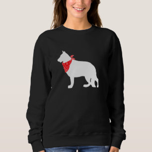 Tysk Shepherd Hund Wearing Red Bandana T Shirt