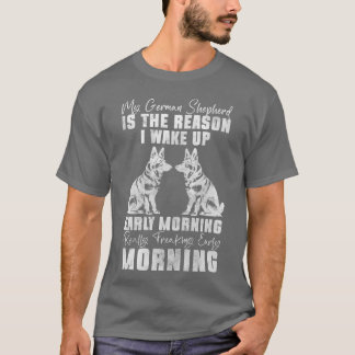 Tysk Shepherd Hundar Hund School-lustig gåva T Shirt