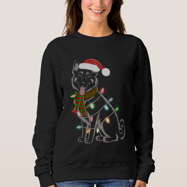Tysk Shepherd Hundar jul T Shirt (Framsida)
