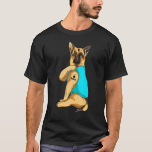 Tysk Shepherd I Kärlek Mamma Tattoapparel Hund Mam T Shirt