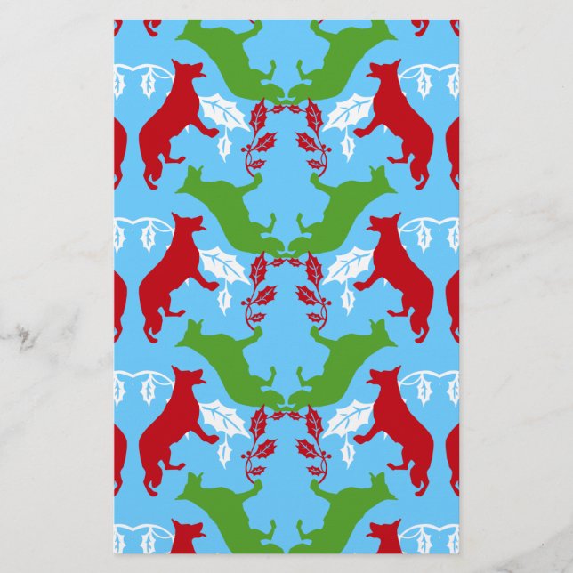 Tysk shepherd-jul (Framsida)