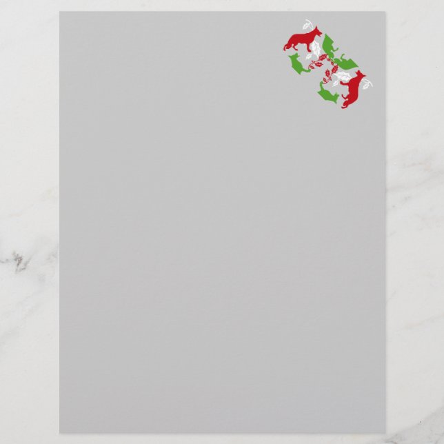 Tysk shepherd-jul (Framsida)