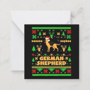 Tysk Shepherd Jul Anteckningskort