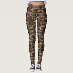Tysk Shepherd-jul - festlig resa Leggings