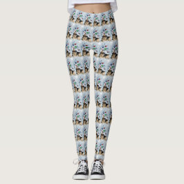 Tysk shepherd-jul leggings