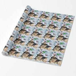 Tysk shepherd-jul presentpapper