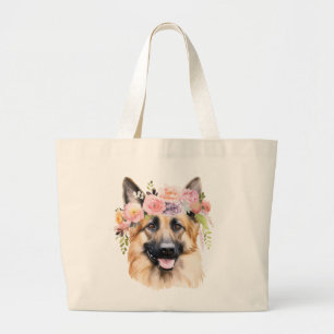 Tysk Shepherd Jumbo Tote Tygkasse