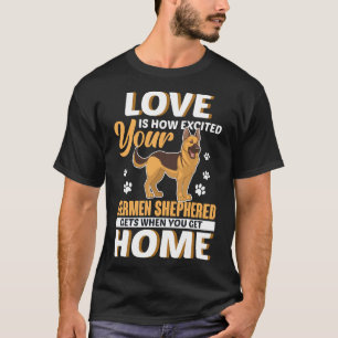 Tysk Shepherd Kärlek German shepard Shepherd Hund T Shirt