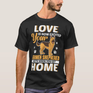 Tysk Shepherd Kärlek German shepard Shepherd Hund T Shirt