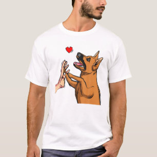 Tysk Shepherd Kärlek Mamma Hund Funny Girls Womens T Shirt