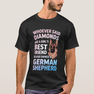 Tysk Shepherd- konst för kvinnor tjejer tysk Sheph T Shirt
