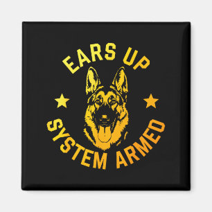 Tysk Shepherd konst för män kvinnor tysk Shepherd Magnet