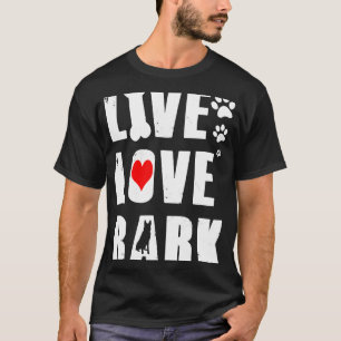 Tysk Shepherd Live Kärlek Bark T Shirt