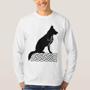 Tysk Shepherd Loki Sailor's Knot Black T Shirt