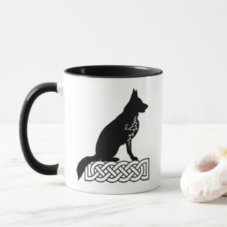 Tysk Shepherd Loki Sailor's Knot Two-Tone Kaffe Mugg