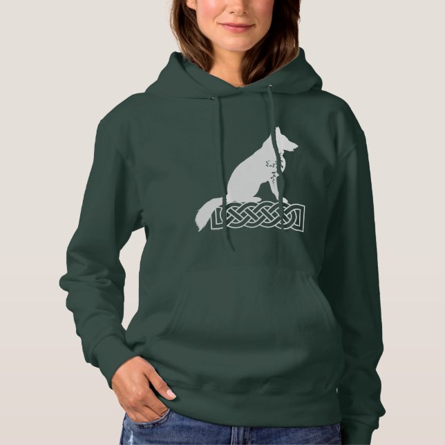 Tysk Shepherd Loki Sailor's Knut Vit T Shirt (Framsida)