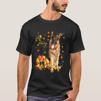Tysk Shepherd Löv sjunker Hej höst för Hund T Shirt