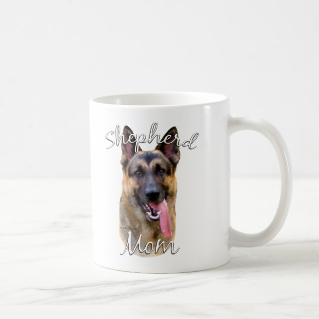 Tysk Shepherd Mamma 2 Kaffemugg (Höger)