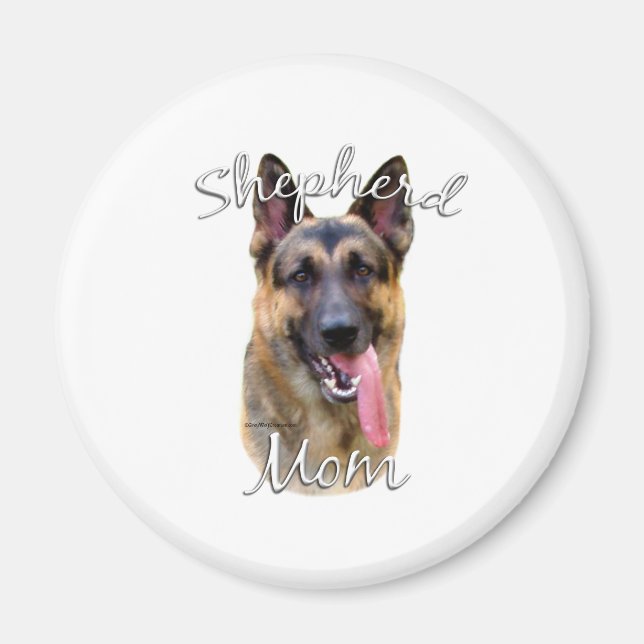 Tysk Shepherd Mamma 2 Magnet (Framsidan)
