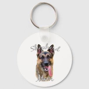Tysk Shepherd Mamma 2 Nyckelring