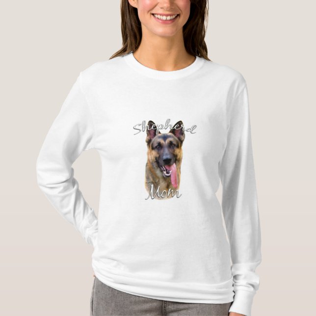Tysk Shepherd Mamma 2 T Shirt (Framsida)