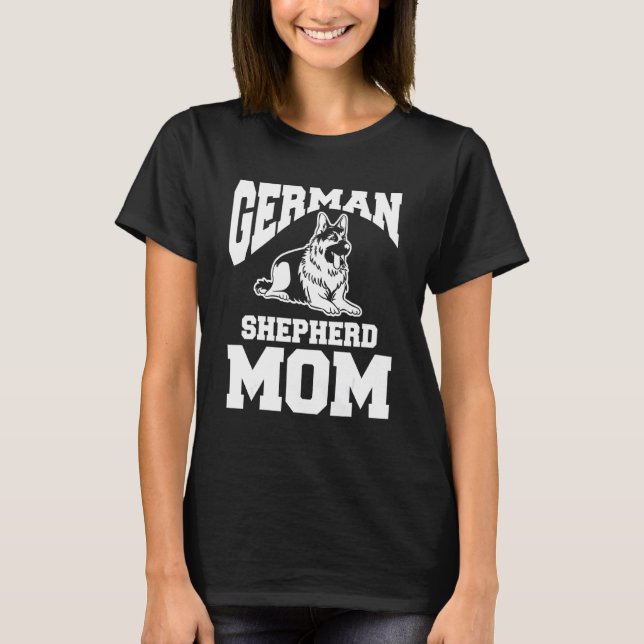 Tysk Shepherd Mamma Animal Hund 1 T Shirt (Framsida)