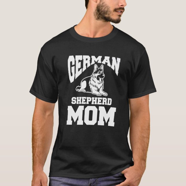 Tysk Shepherd Mamma Animal Hund 1 T Shirt (Framsida)