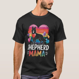 Tysk Shepherd Mamma Färgrik - Shepherd Älskare Co T Shirt
