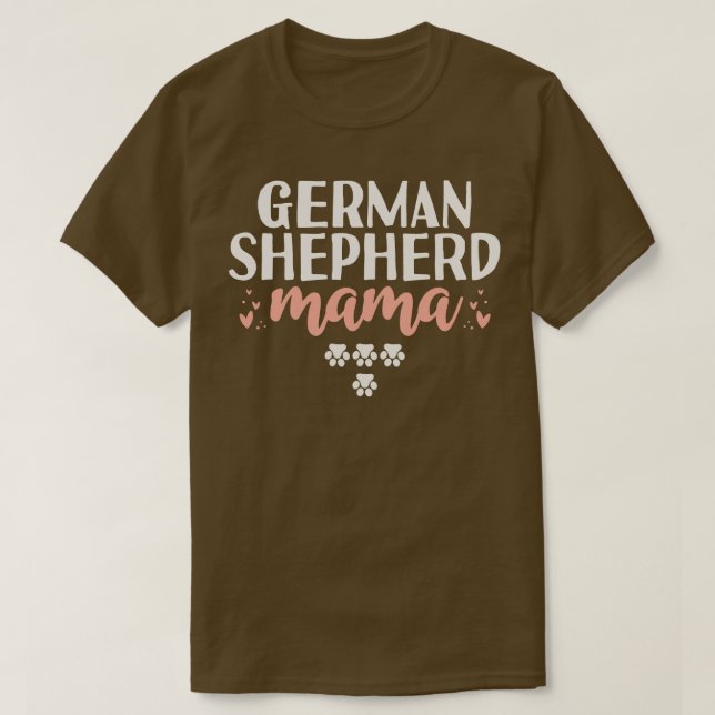 Tysk Shepherd Mamma Gift T Shirt (Design framsida)