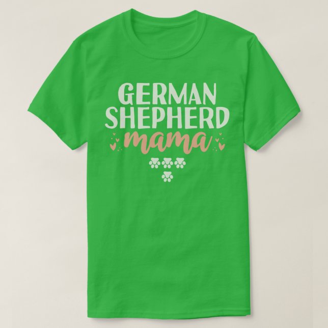 Tysk Shepherd Mamma Gift T Shirt (Design framsida)