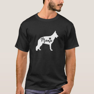 Tysk Shepherd Mamma Heart Cute Hund Mammor Da T Shirt