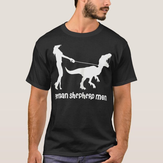 Tysk Shepherd Mamma Raptor Edition T Shirt (Framsida)