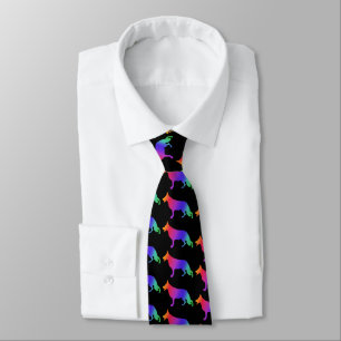 Tysk Shepherd Mönster Tie Slips