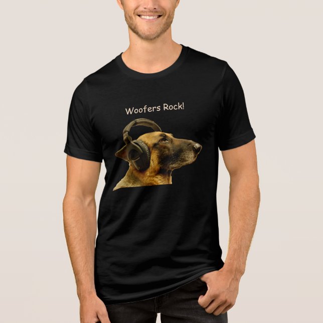 Tysk Shepherd Mousepad DJ T Shirt (Framsida)