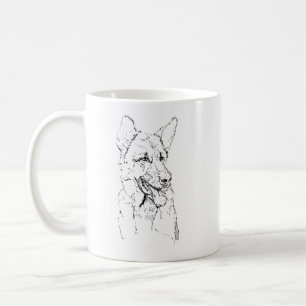 Tysk Shepherd-mugg, Dog Mom-kaffe Personlig Kaffemugg