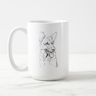 Tysk Shepherd-mugg, Hundmamma kaffe Personlig Kaffemugg