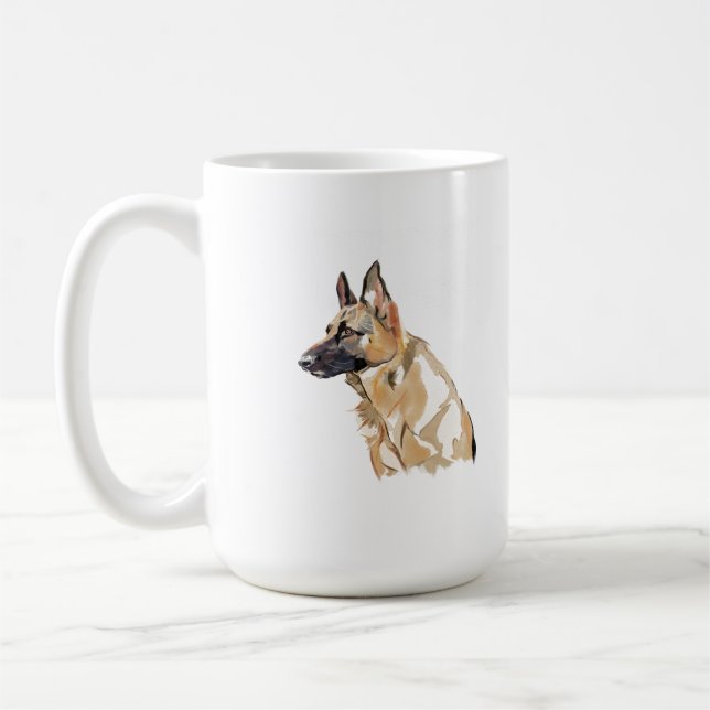 Tysk Shepherd-mugg – Kaffekopp för hundmamma (Vänster)