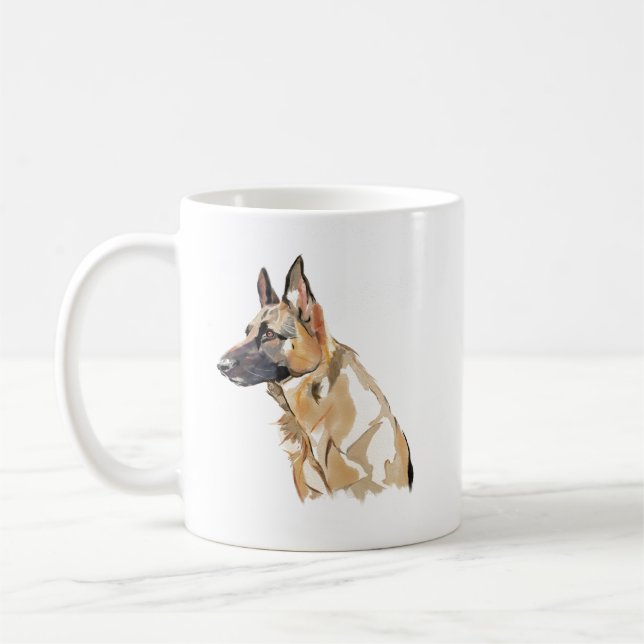 Tysk Shepherd-mugg – Kaffekopp för hundmamma (Vänster)