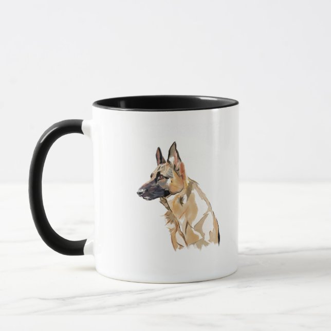 Tysk Shepherd-mugg – Kaffekopp för hundmamma (Vänster)