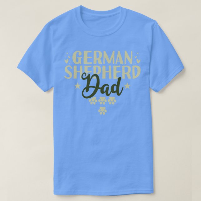 Tysk Shepherd Pappa 1 T Shirt (Design framsida)