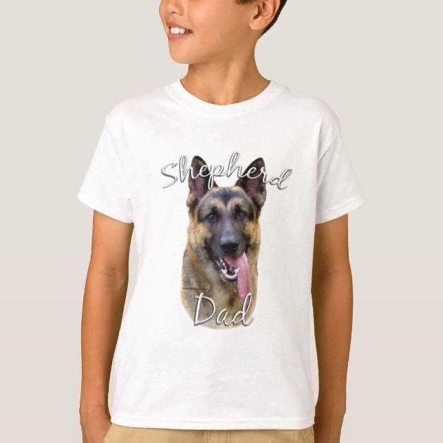 Tysk Shepherd Pappa 2 Tee Shirt (Framsida)