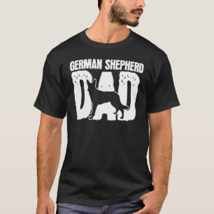 Tysk Shepherd Pappa Hund Fars dag T Shirt