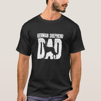 Tysk Shepherd Pappa Hund Fars dag T Shirt