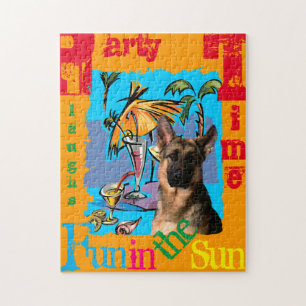Tysk Shepherd PartyTime Pussel