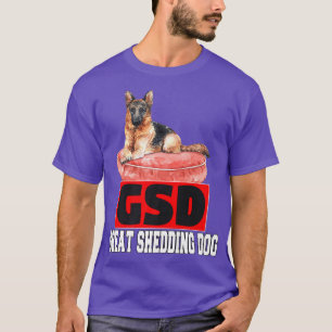 Tysk Shepherd Pet Owner GSD Underbar Shedding Hund T Shirt