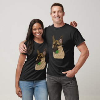 Tysk Shepherd Play Time med Boll T Shirt