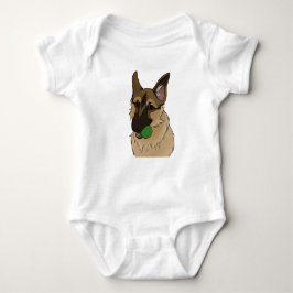 Tysk Shepherd Play Time med Boll T Shirt