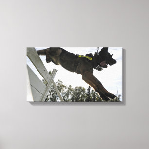 Tysk Shepherd Police Hund Canvastryck